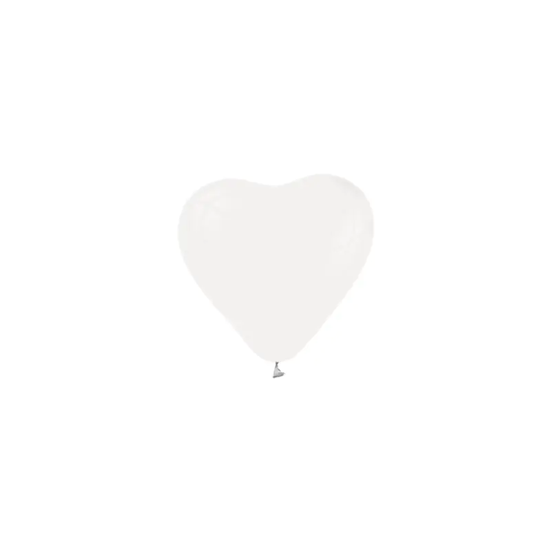 5" White Heart Shaped Balloon 100 PCS